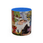 Cézanne, Paul - A Modern Olympia (1874) - Colorful Accent Mugs