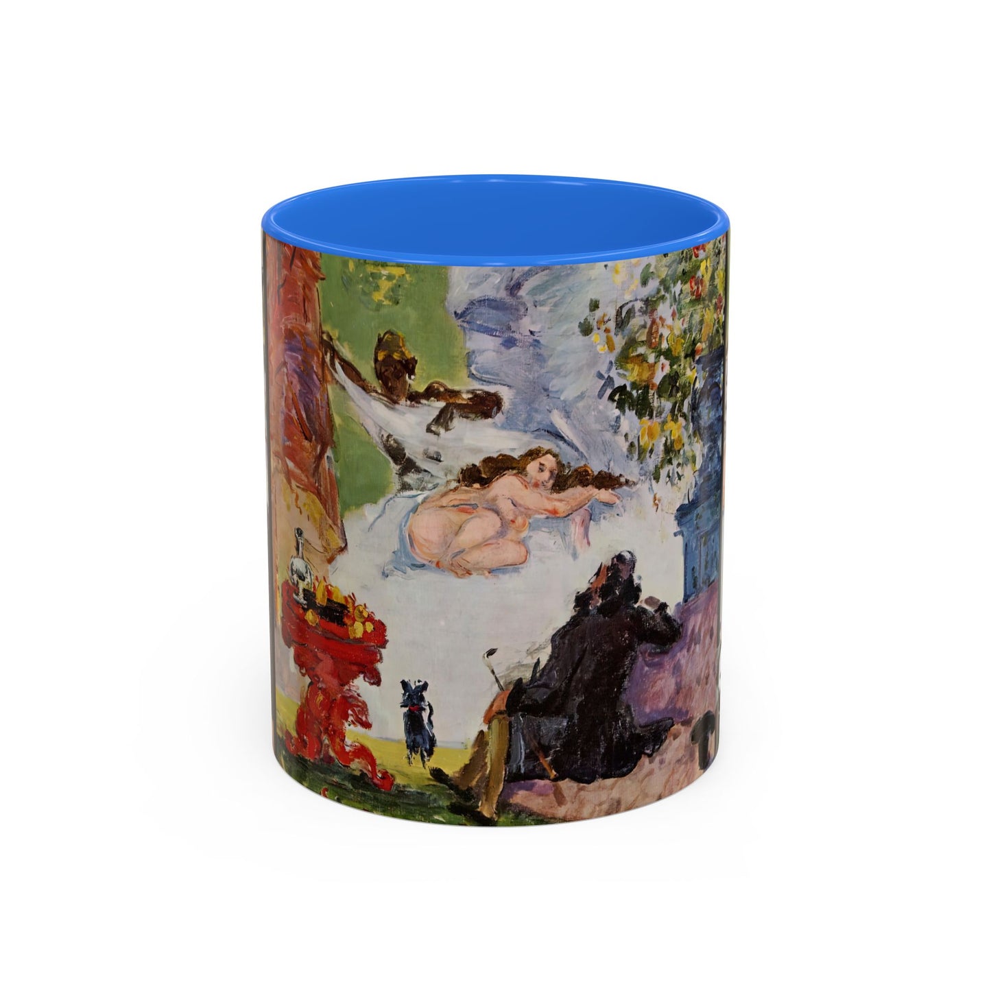 Cézanne, Paul - A Modern Olympia (1874) - Colorful Accent Mugs
