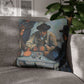 Cézanne, Paul - The Card Players (1892) - Faux Suede Square Pillowcase