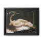 Courbet, Gustave - Woman with a Parrot (1866) - Matte Canvas, Framed