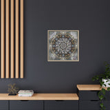 Memento Mori Mandala - Framed Canvas