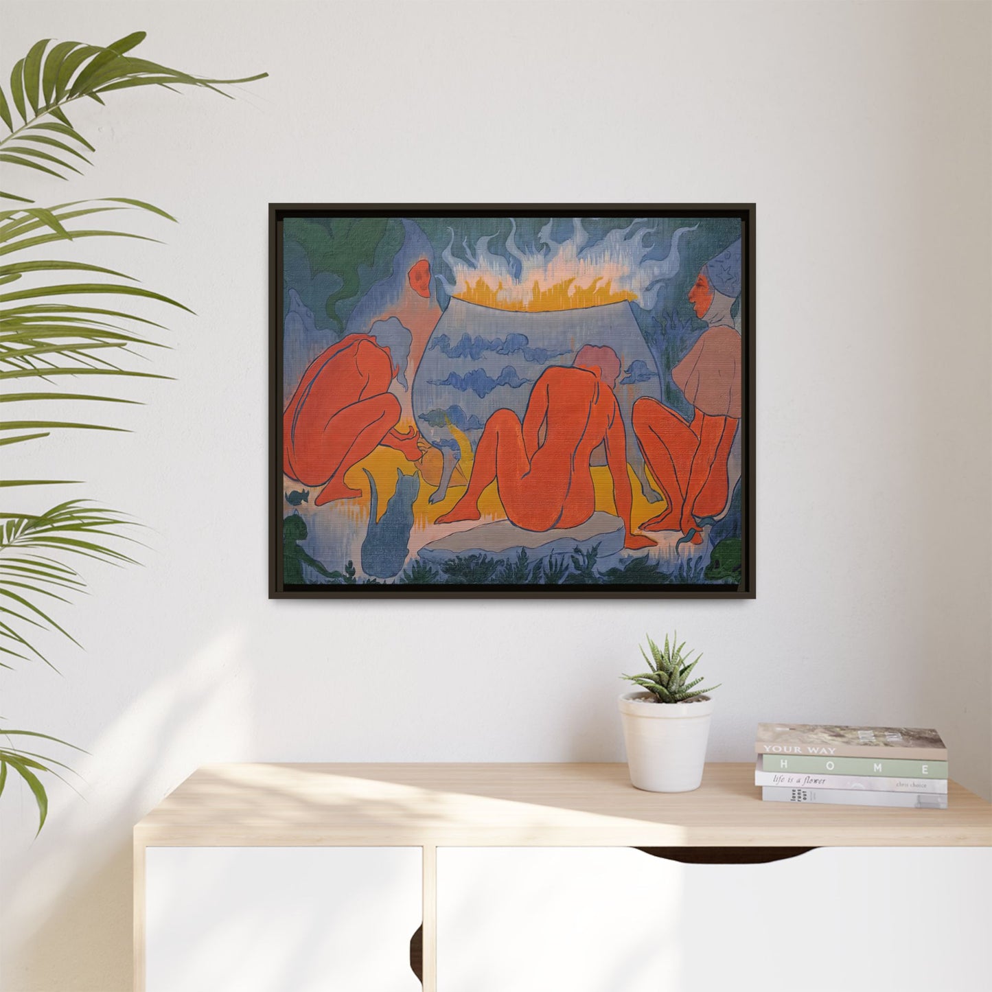 Ranson, Paul - Witches Around the Fire (1891) - Matte Canvas, Framed