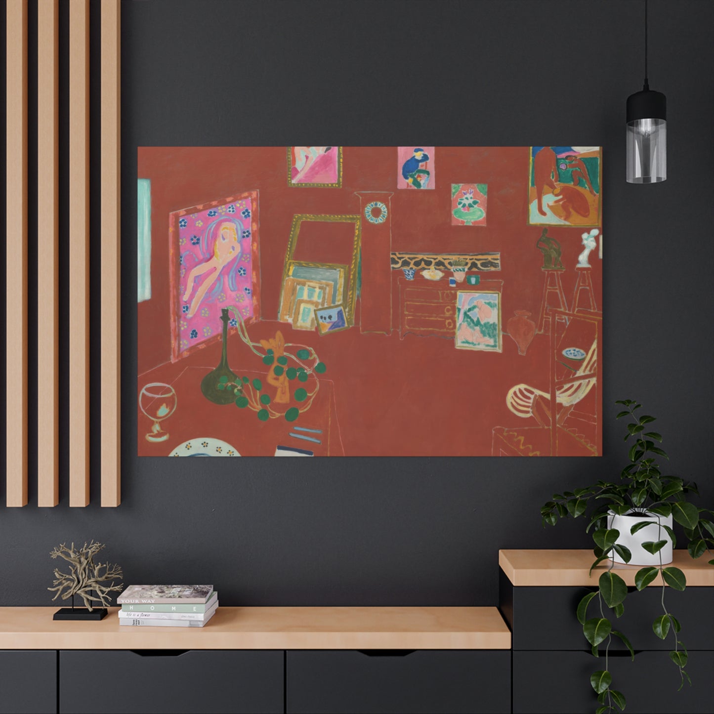 Matisse, Henri - The Red Studio (1911) - Canvas Block, unframed