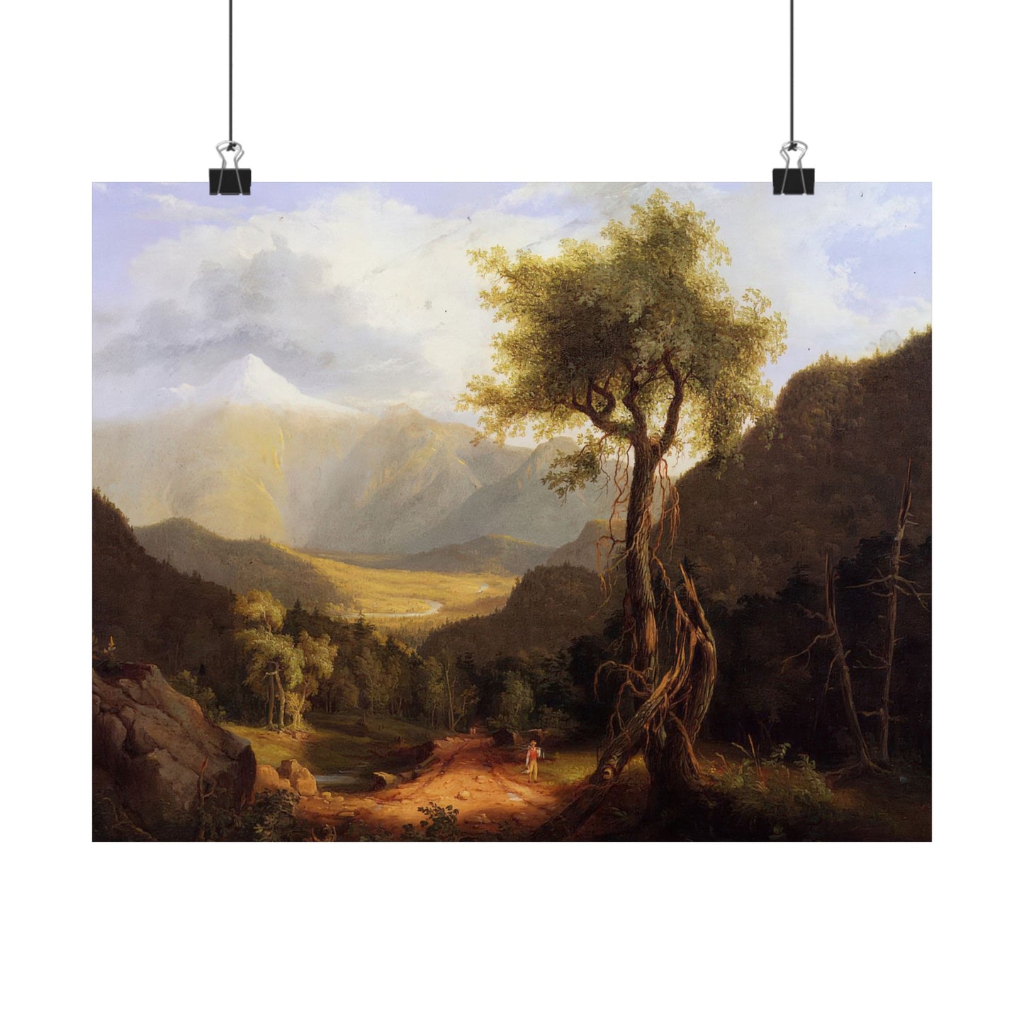 Cole. Thomas - View in the White Mountains (1827)- Satin Posters