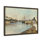 Morisot, Berthe - The Harbor at Lorient (1869) - Matte Canvas, Framed