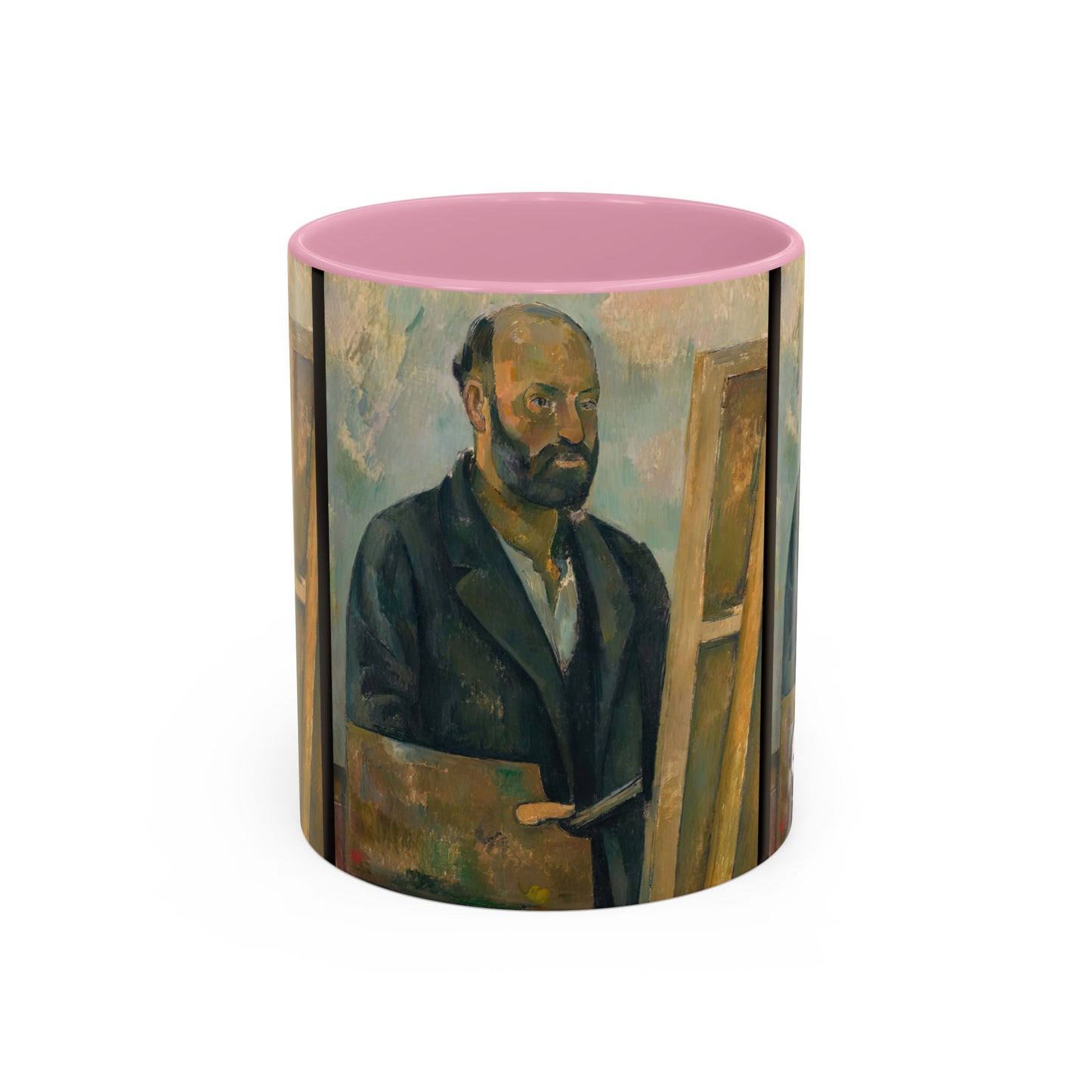 Cézanne, Paul - Portrait of the Artist with a Palette (1890) - Colorful Accent Mugs