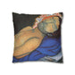 Filiger, Charles - The Recumbent Christ (1895) - Suede Square Pillowcase