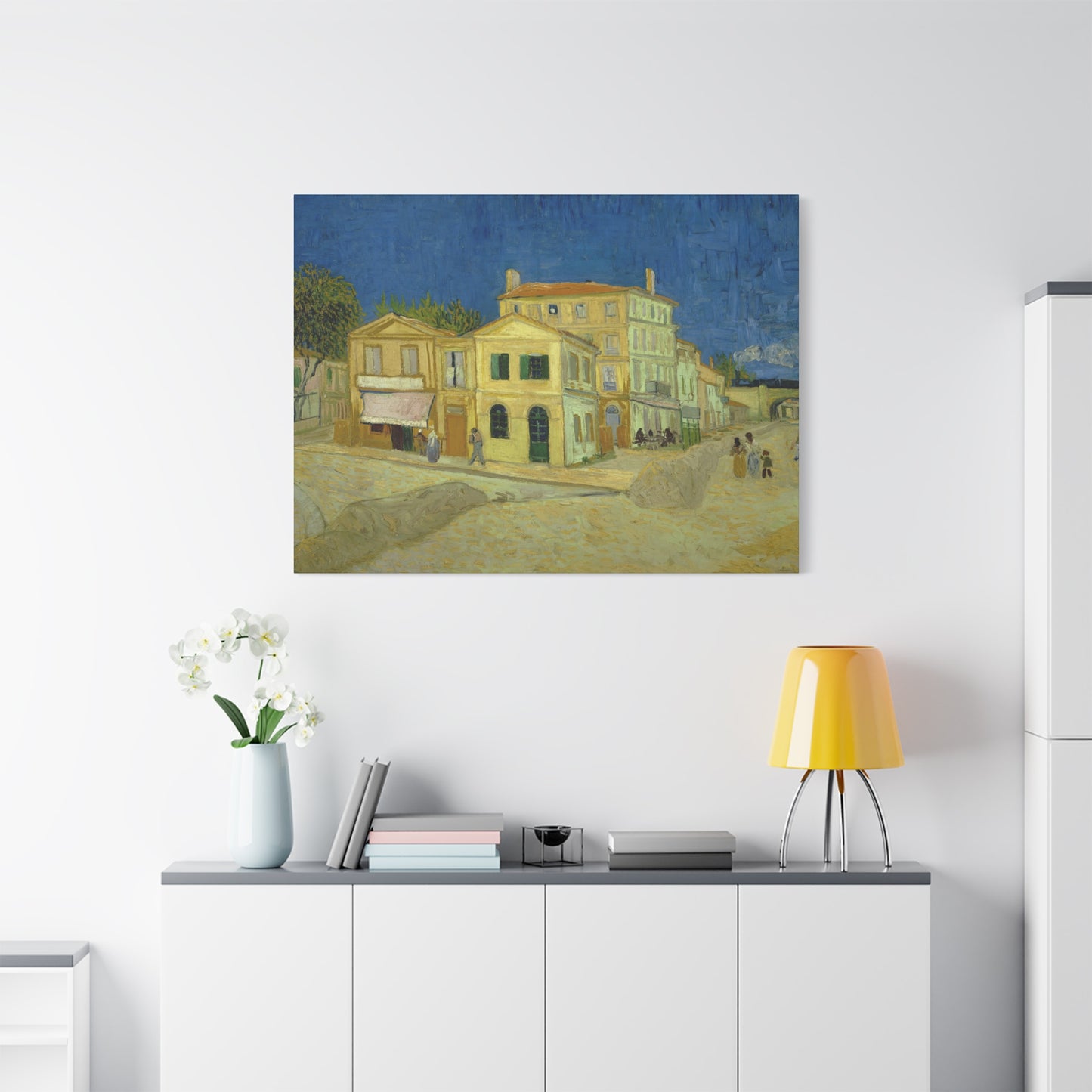 Van Gogh, Vincent - The Yellow House (1888)- Canvas Block, unframed