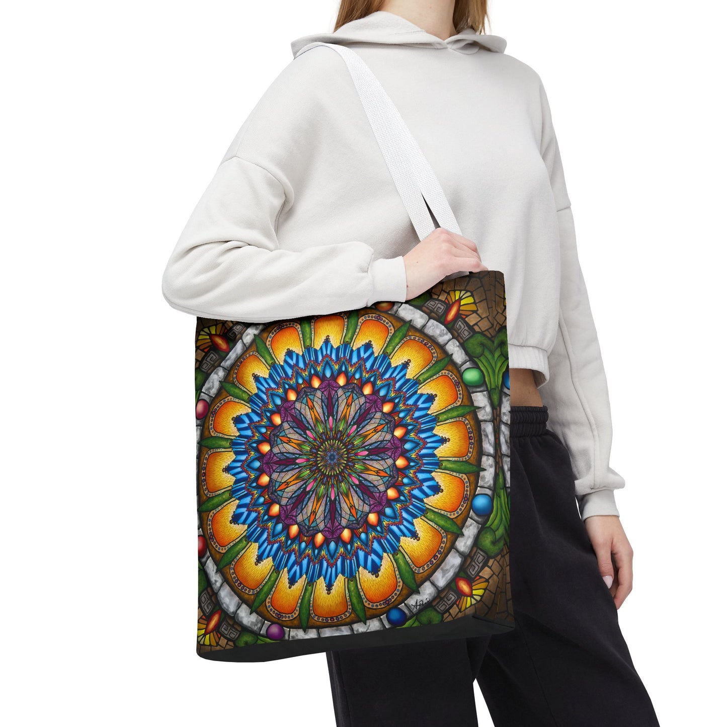 Pacio, Adam - Emerald Arrows Mandala - Tote Bag
