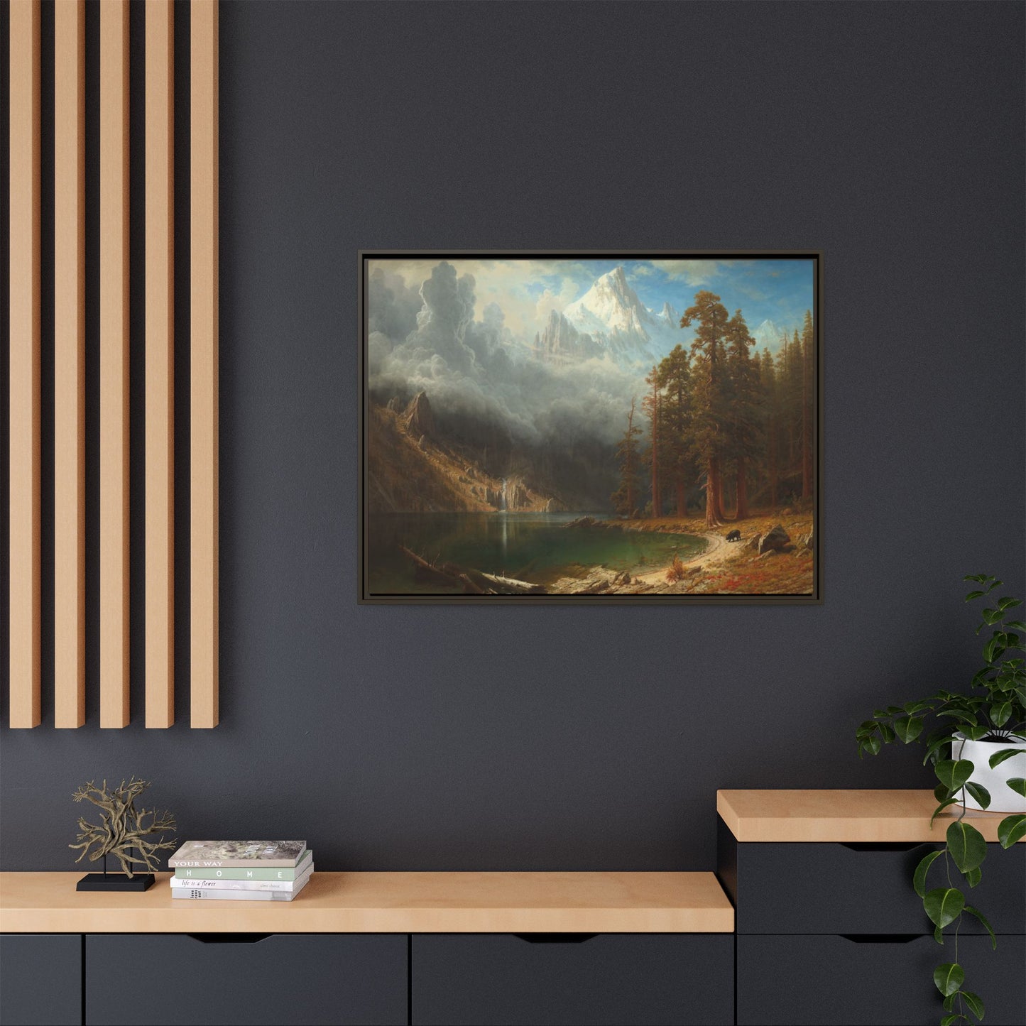 Bierstadt, Albert - Mount Corcoran (1877) - Matte Canvas, Framed