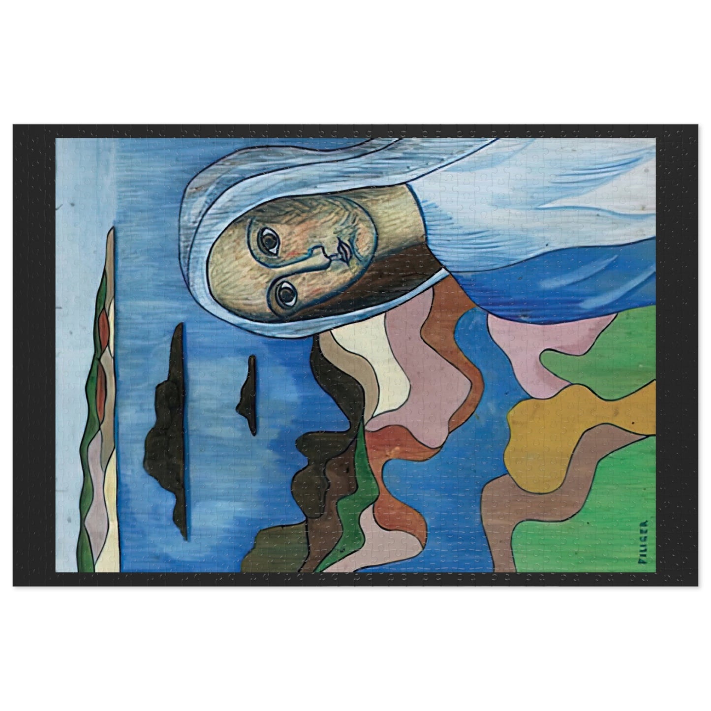 Filiger, Charles - La Vierge (1895) - 1000pc Jigsaw Puzzle