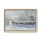 Monet, Claude - The Magpie (1868) - Matte Canvas, Framed