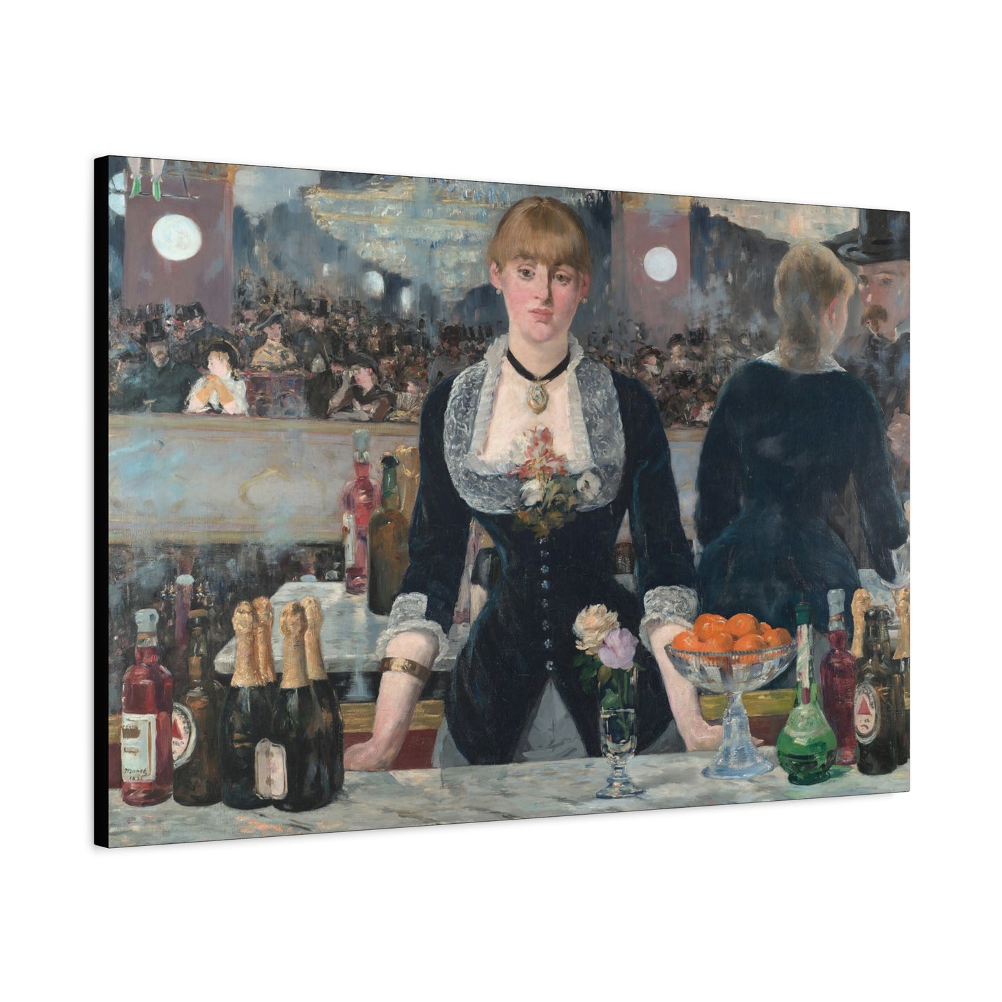 Manet, Édouard - A Bar at the Folies-Bergère (1880) - Canvas Block, unframed