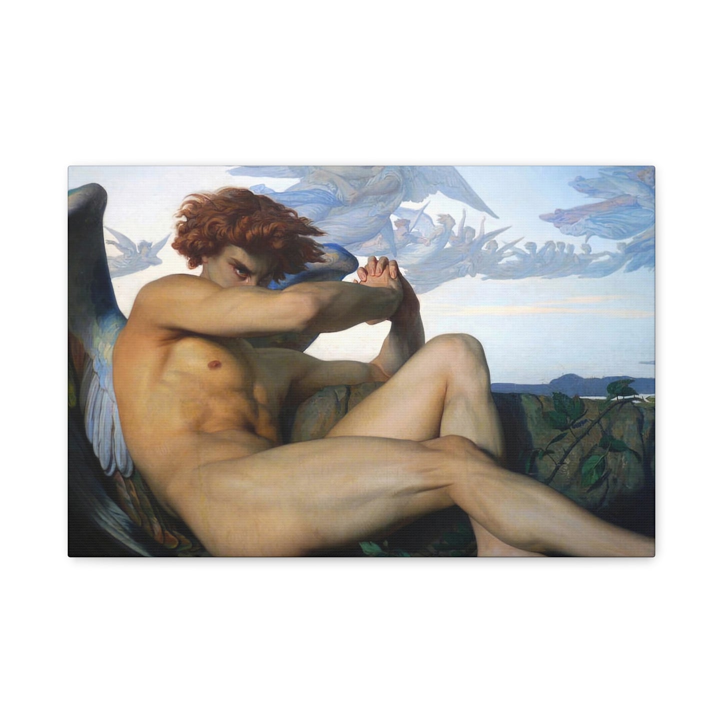 Cabanel, Alexandre - The Fallen Angel (1847) - Canvas Block, unframed
