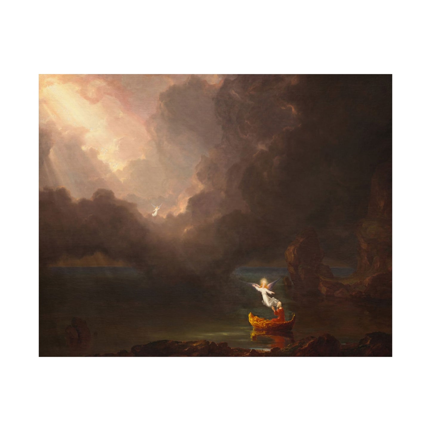 Cole. Thomas - The Voyage of Life: Old Age (1842) - Satin Posters
