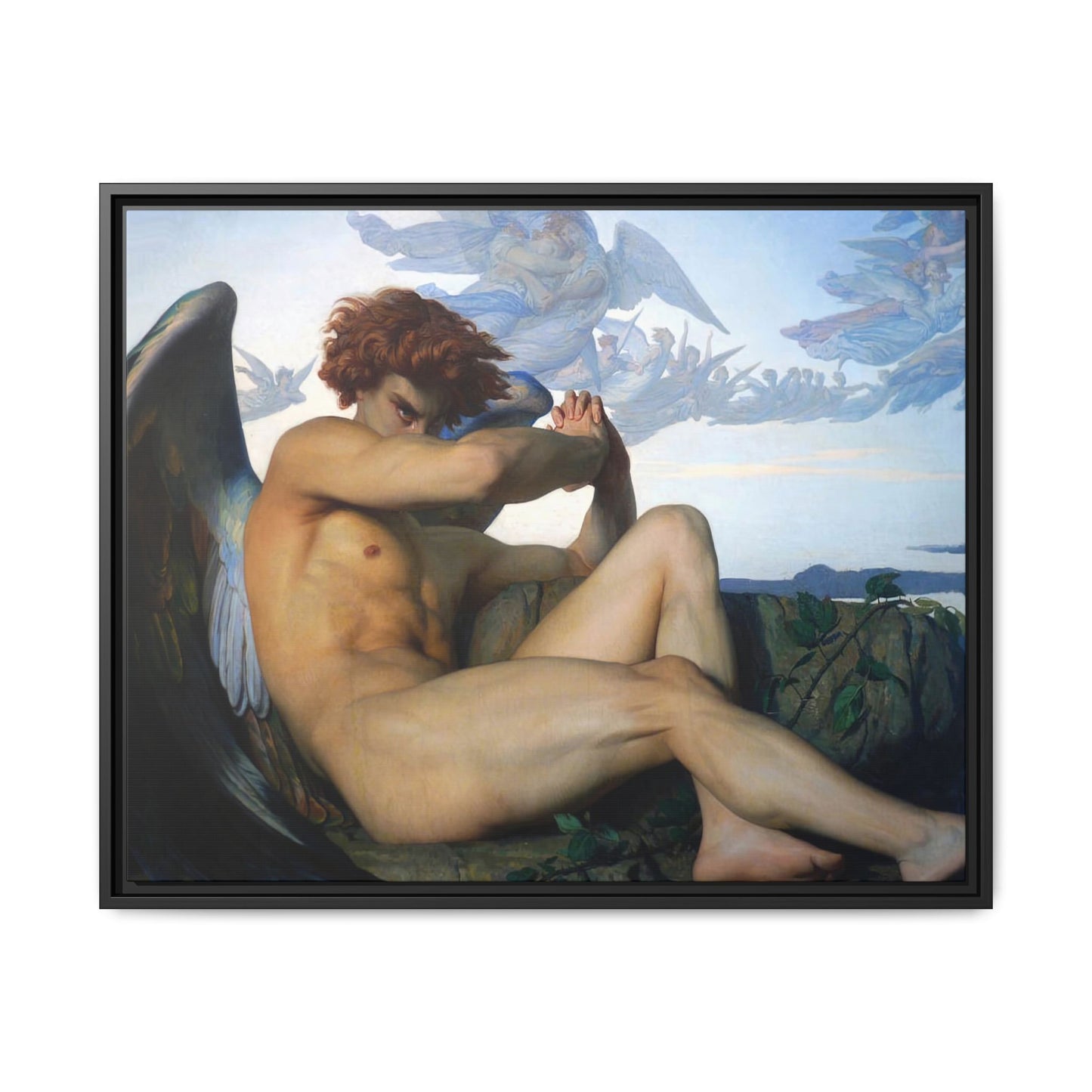 Cabanel, Alexandre - The Fallen Angel (1847) - Matte Canvas, Framed