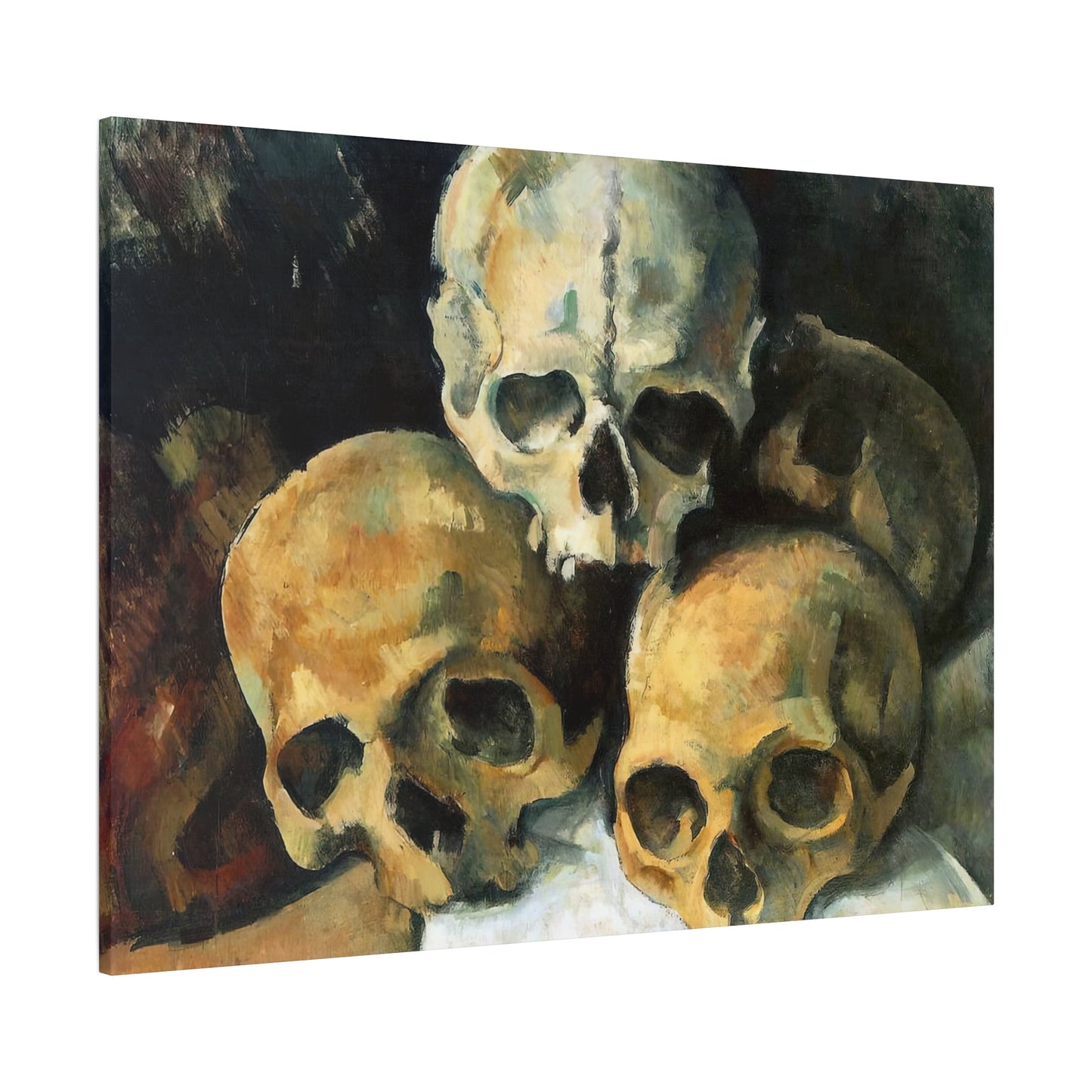 Cézanne, Paul - Pyramid of Skulls (1901) - Canvas Block, unframed