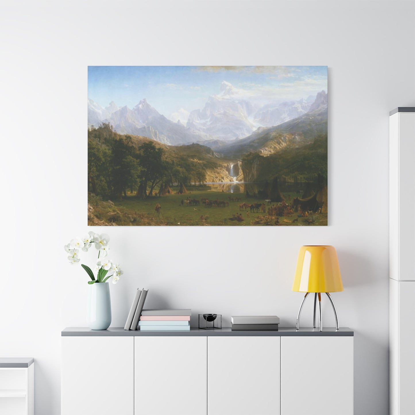 Bierstadt, Albert - The Rocky Mountains, Lander’s Peak (1863) - Canvas Block, unframed