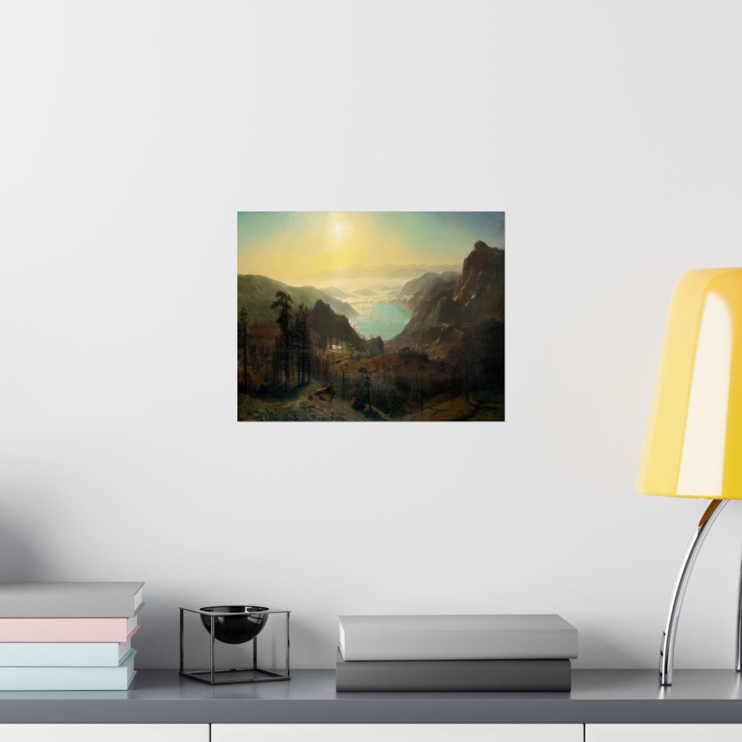 Bierstadt, Albert - Donner Lake from the Summit (1873) - Satin Posters