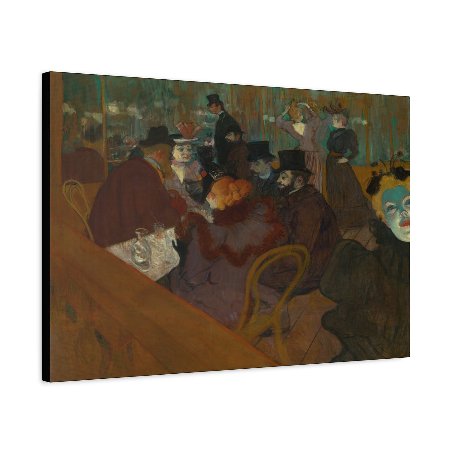Lautrec, Henri - At the Moulin Rouge (1892) - Canvas Block, unframed