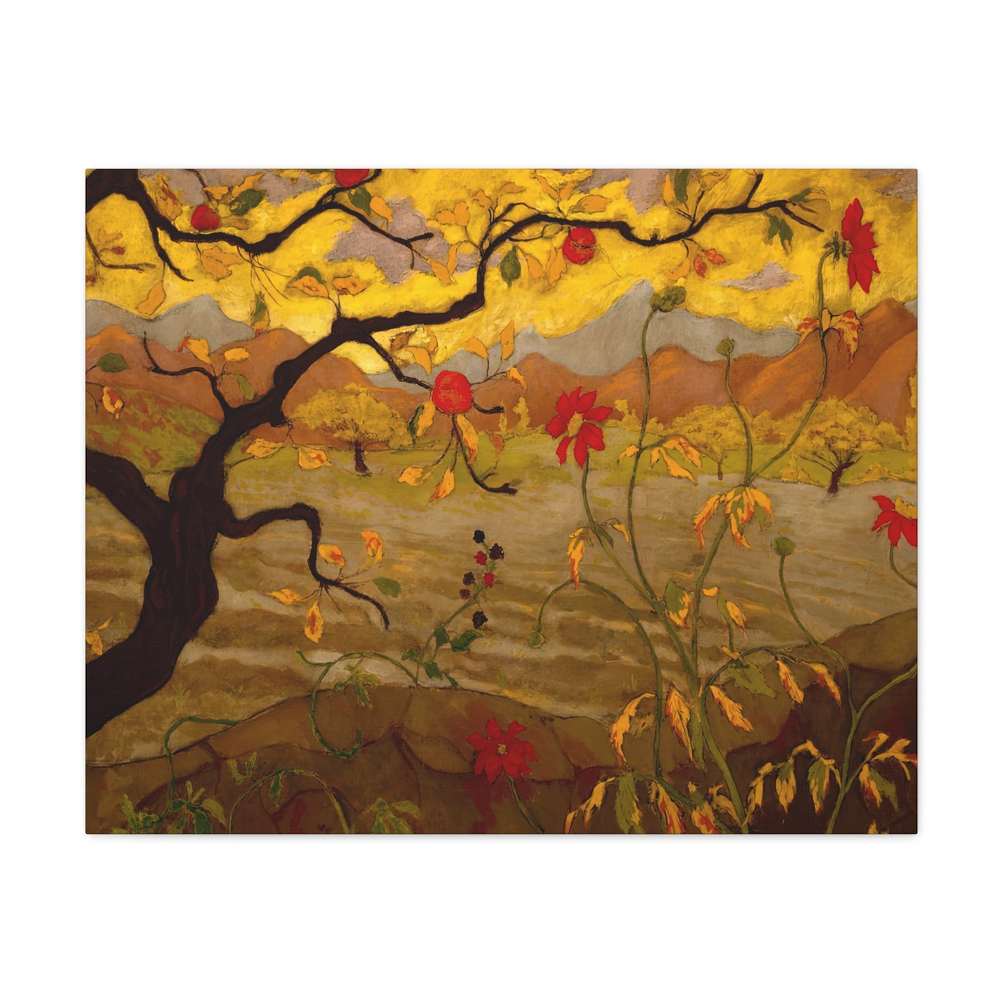 Ranson, Paul - Apple Tree with Red Fruit (1902) - Canvas Block, unframed