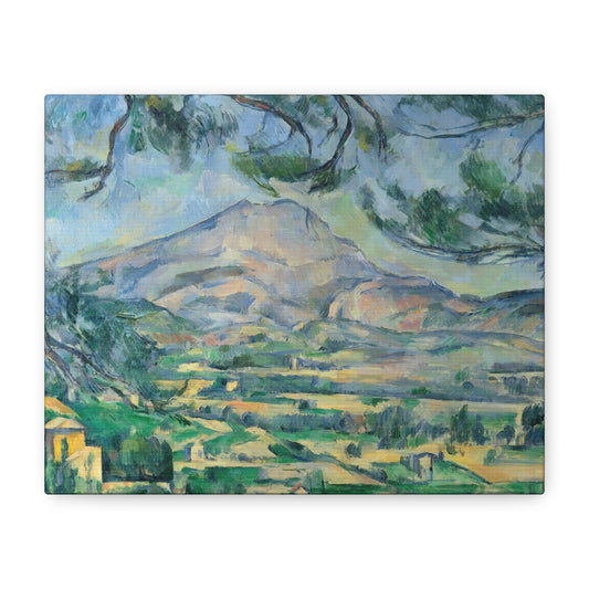 Cézanne, Paul - Mont Sainte-Victoire with Large Pine (1887) - Canvas Block, unframed