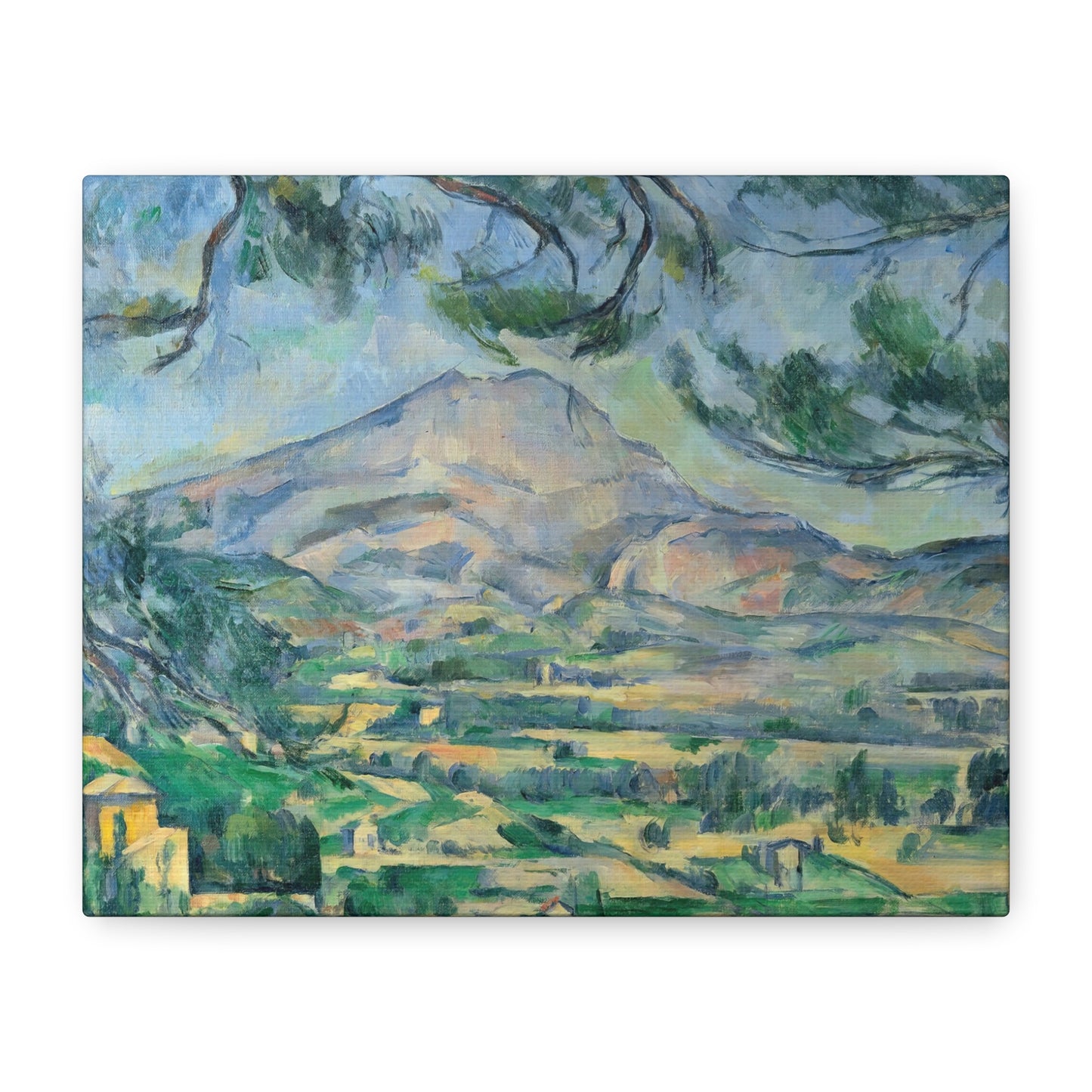Cézanne, Paul - Mont Sainte-Victoire with Large Pine (1887) - Canvas Block, unframed