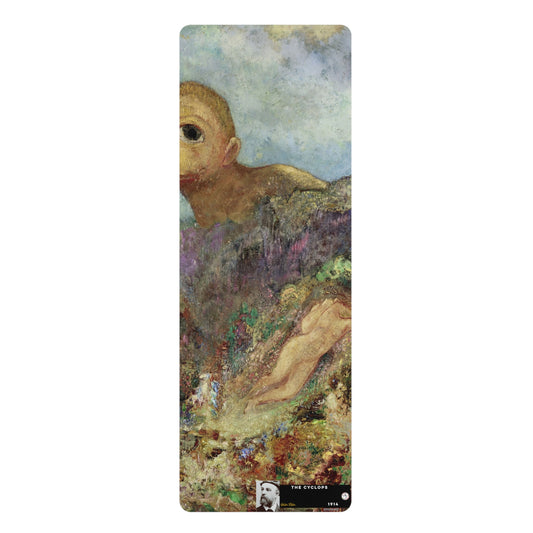 Redon, Odilon - The Cyclops (1914) - Rubber Yoga Mat