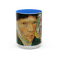 Van Gogh, Vincent - Self Portrait with Bandaged Ear (1889) - Colorful Accent Mugs