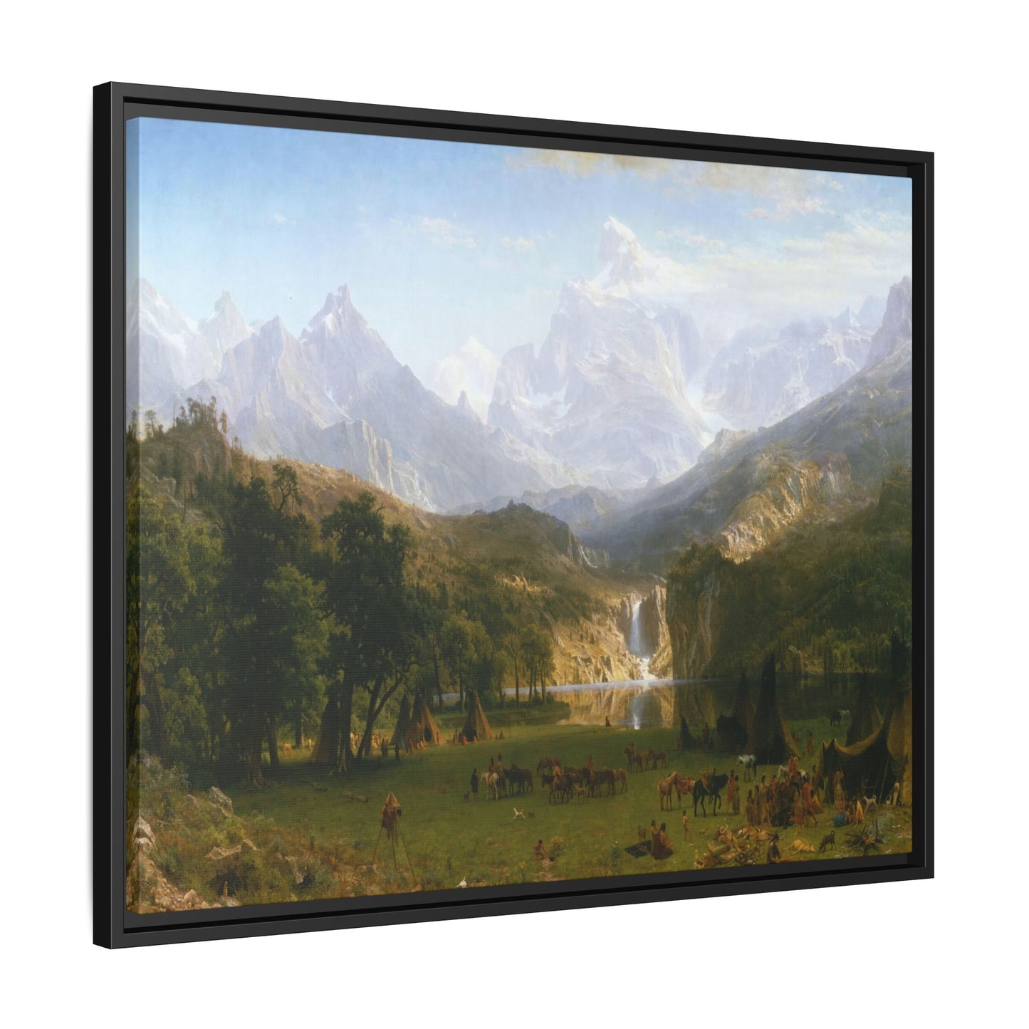 Bierstadt, Albert - The Rocky Mountains, Lander’s Peak (1863) - Matte Canvas, Framed