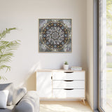 Memento Mori Mandala - Framed Canvas