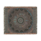 Obsidian Grandmothers Mandala - Woven Blanket