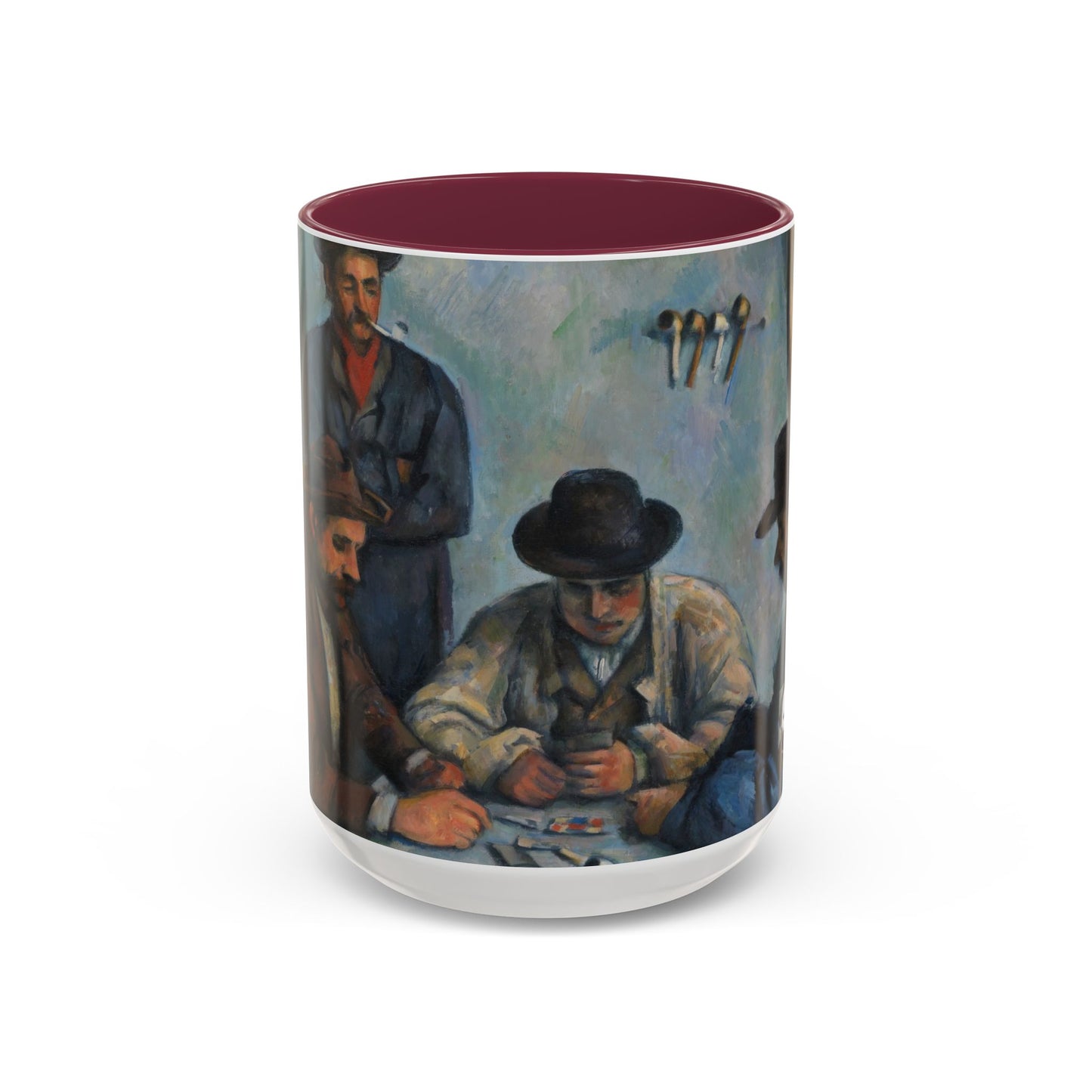 Cézanne, Paul - The Card Players (1892) - Colorful Accent Mugs
