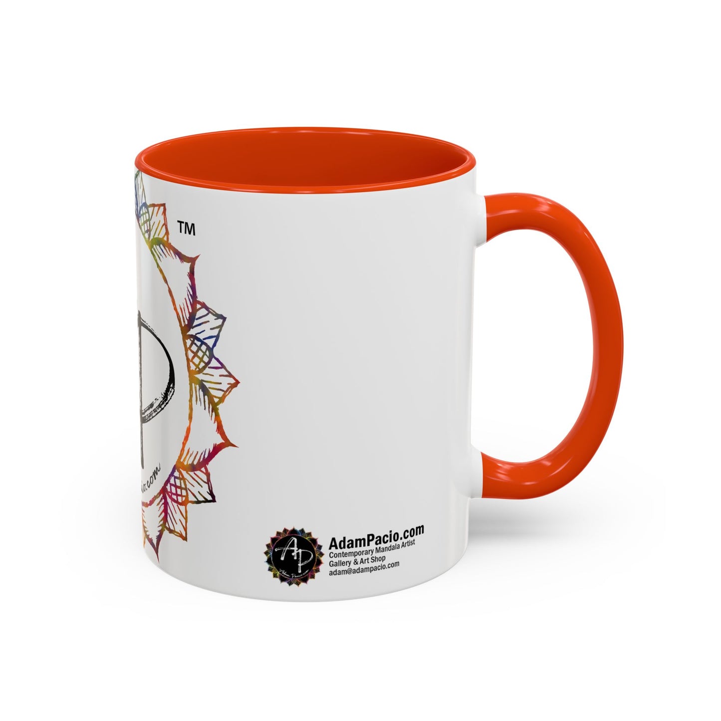 AdamPacio.com - White Logo - Colorful Accent Mugs