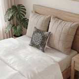 Memento Mori Mandala - Poly Velvet Pillow
