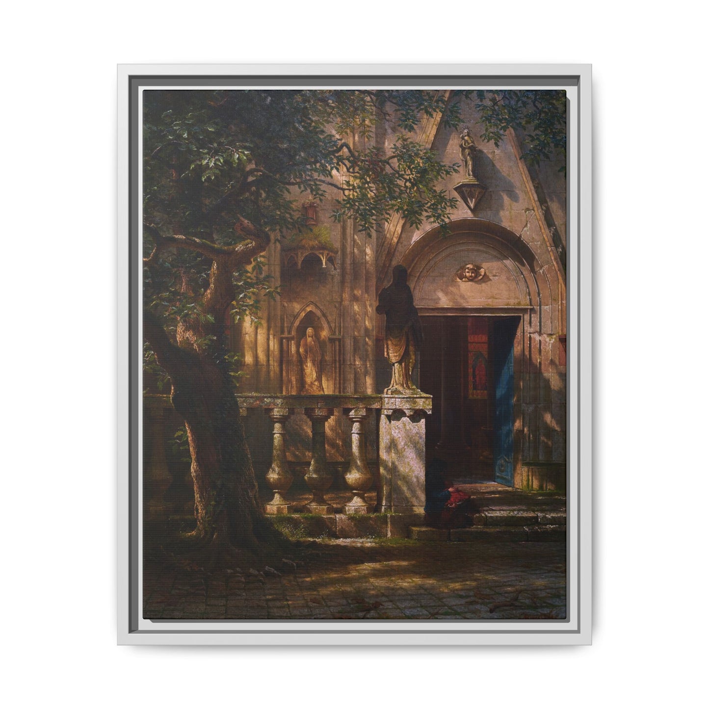 Bierstadt, Albert - Sunlight and Shadow  (1854) - Matte Canvas, Framed