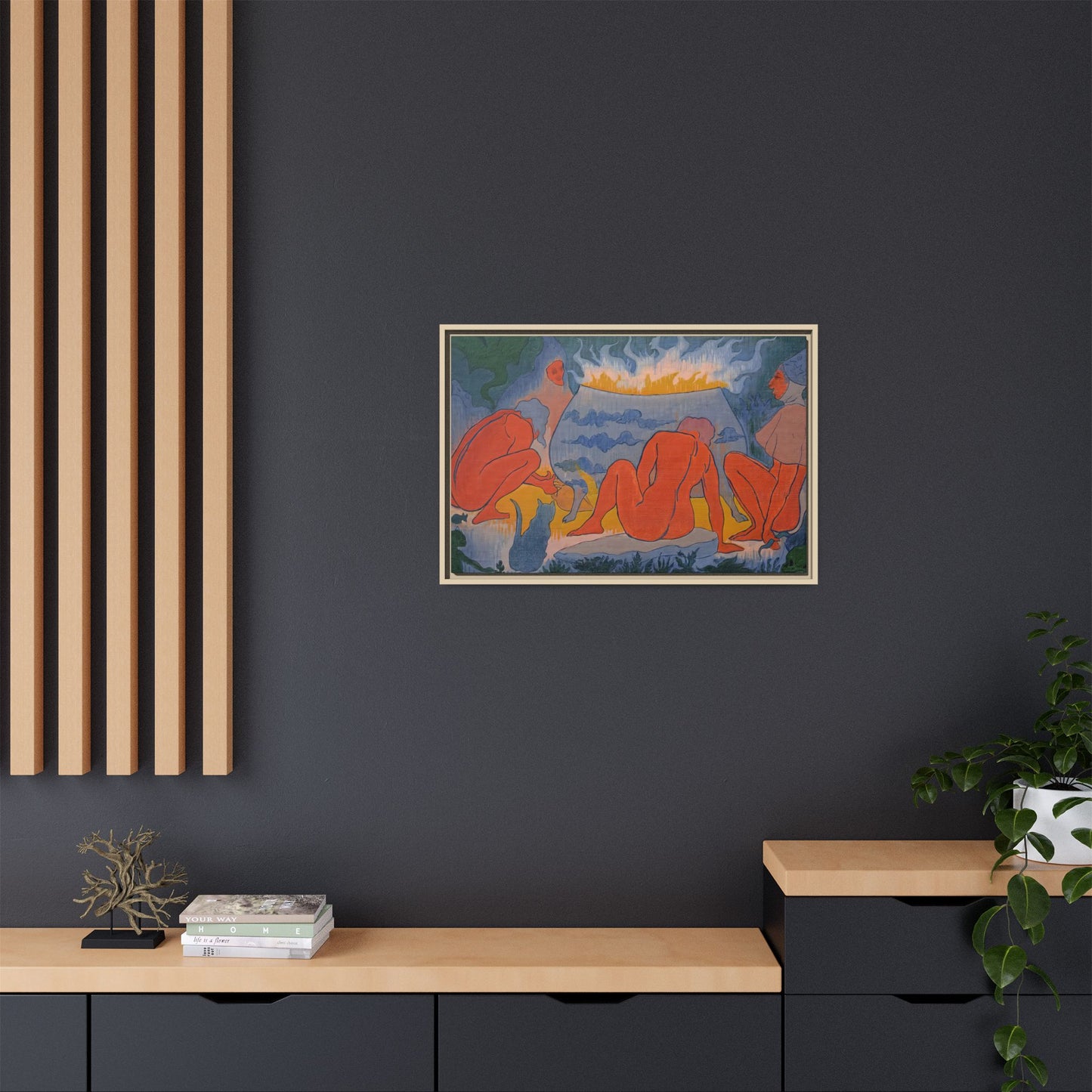 Ranson, Paul - Witches Around the Fire (1891) - Matte Canvas, Framed