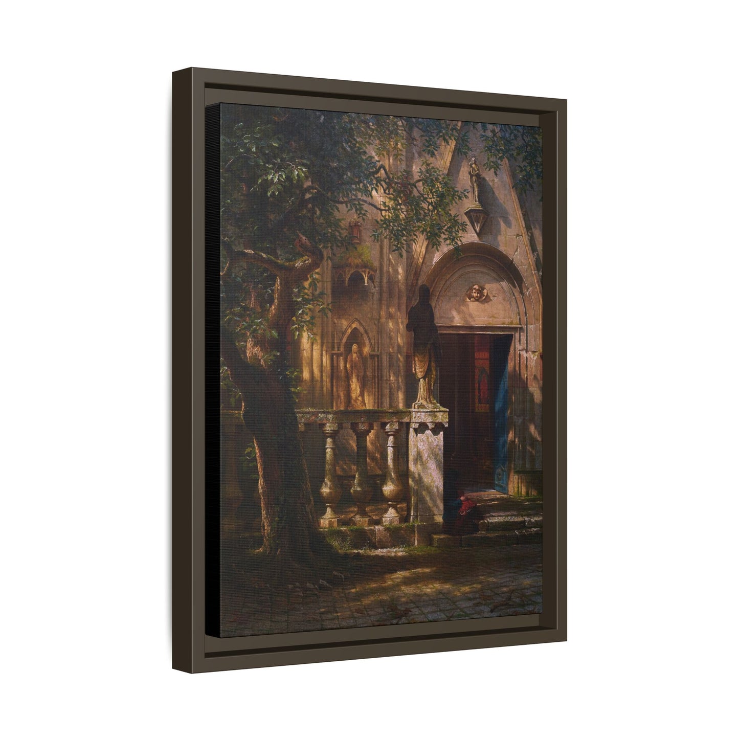 Bierstadt, Albert - Sunlight and Shadow  (1854) - Matte Canvas, Framed