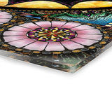 Obsidian Grandmothers Mandala - Acrylic Block