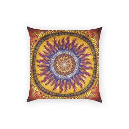 Pacio, Adam - Solar Disc Mandala - Poly Velvet Pillow
