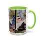 Cézanne, Paul - A Modern Olympia (1874) - Colorful Accent Mugs