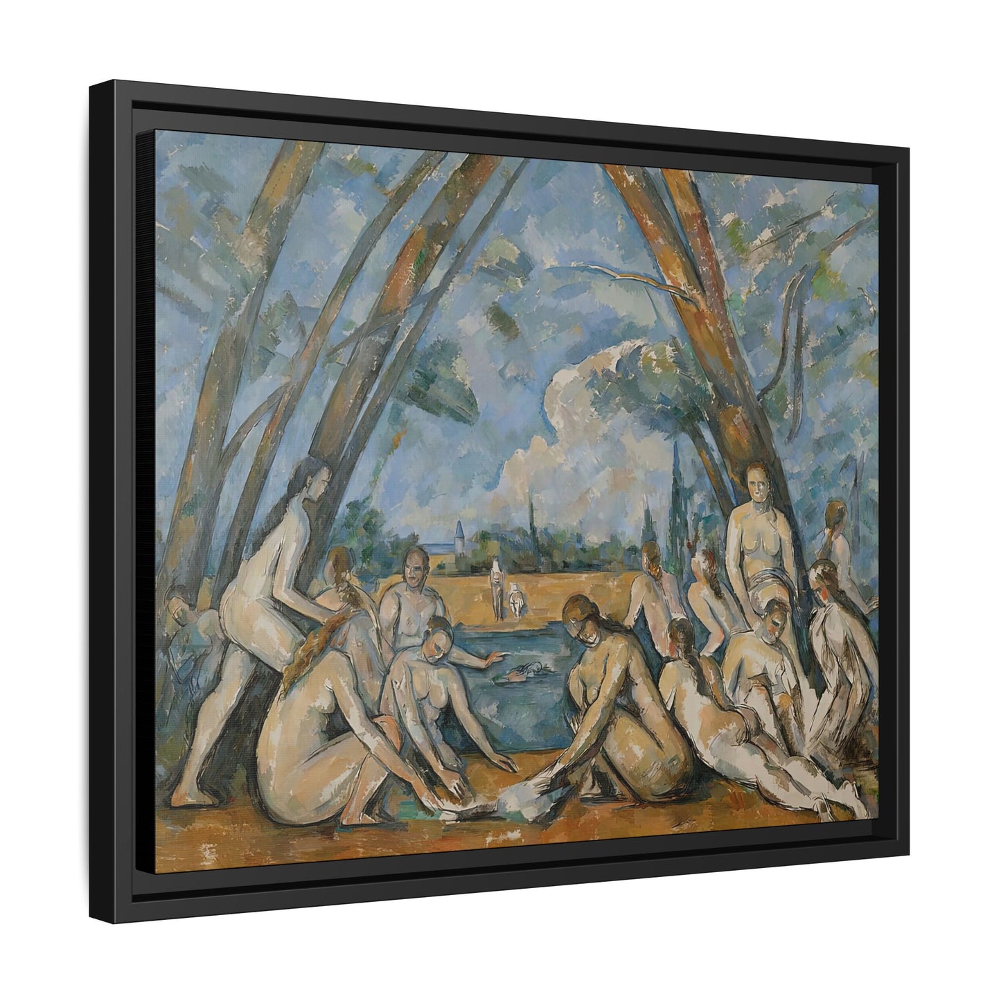 Cézanne, Paul - The Large Bathers (1906) - Matte Canvas, Framed