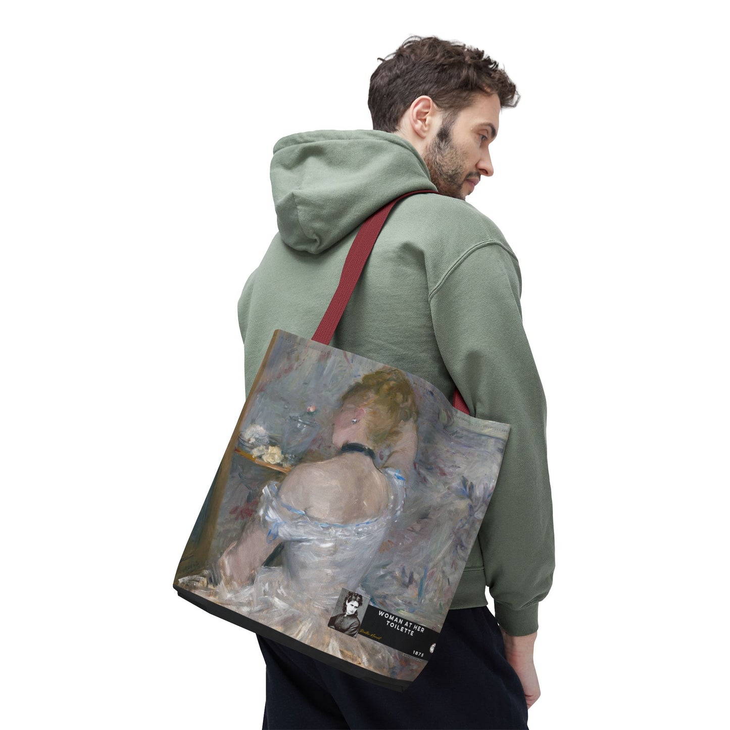 Morisot, Berthe - Woman at Her Toilette (1880) - Tote Bag