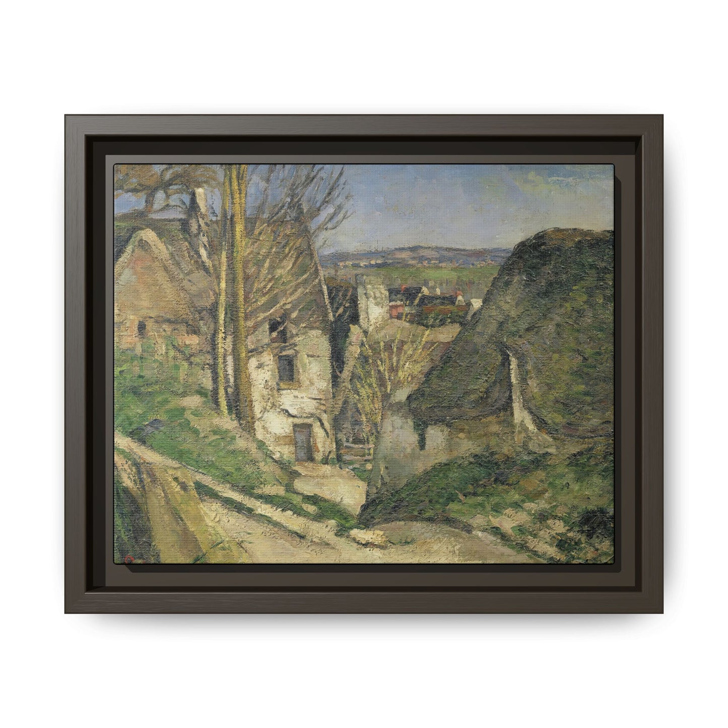 Cézanne, Paul - The House of the Hanged Man, Auvers-sur-Oise (1874) - Matte Canvas, Framed