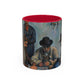 Cézanne, Paul - The Card Players (1892) - Colorful Accent Mugs