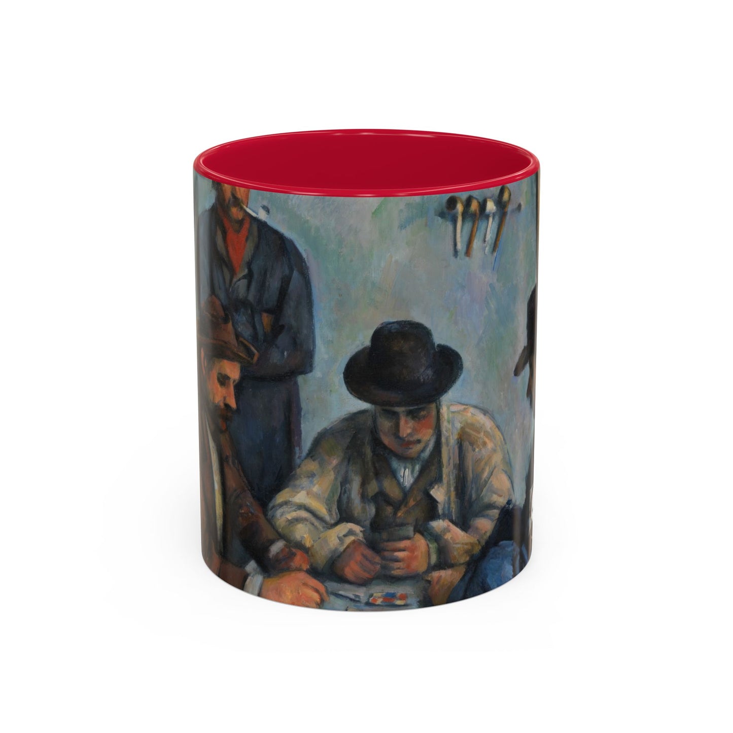 Cézanne, Paul - The Card Players (1892) - Colorful Accent Mugs