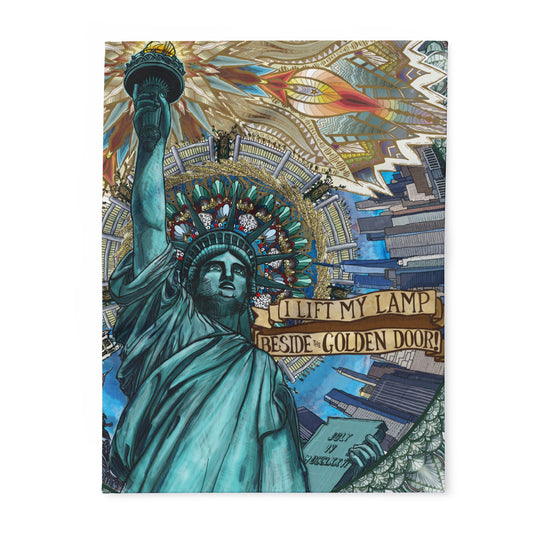 Liberty Mandala - Arctic Fleece Blanket