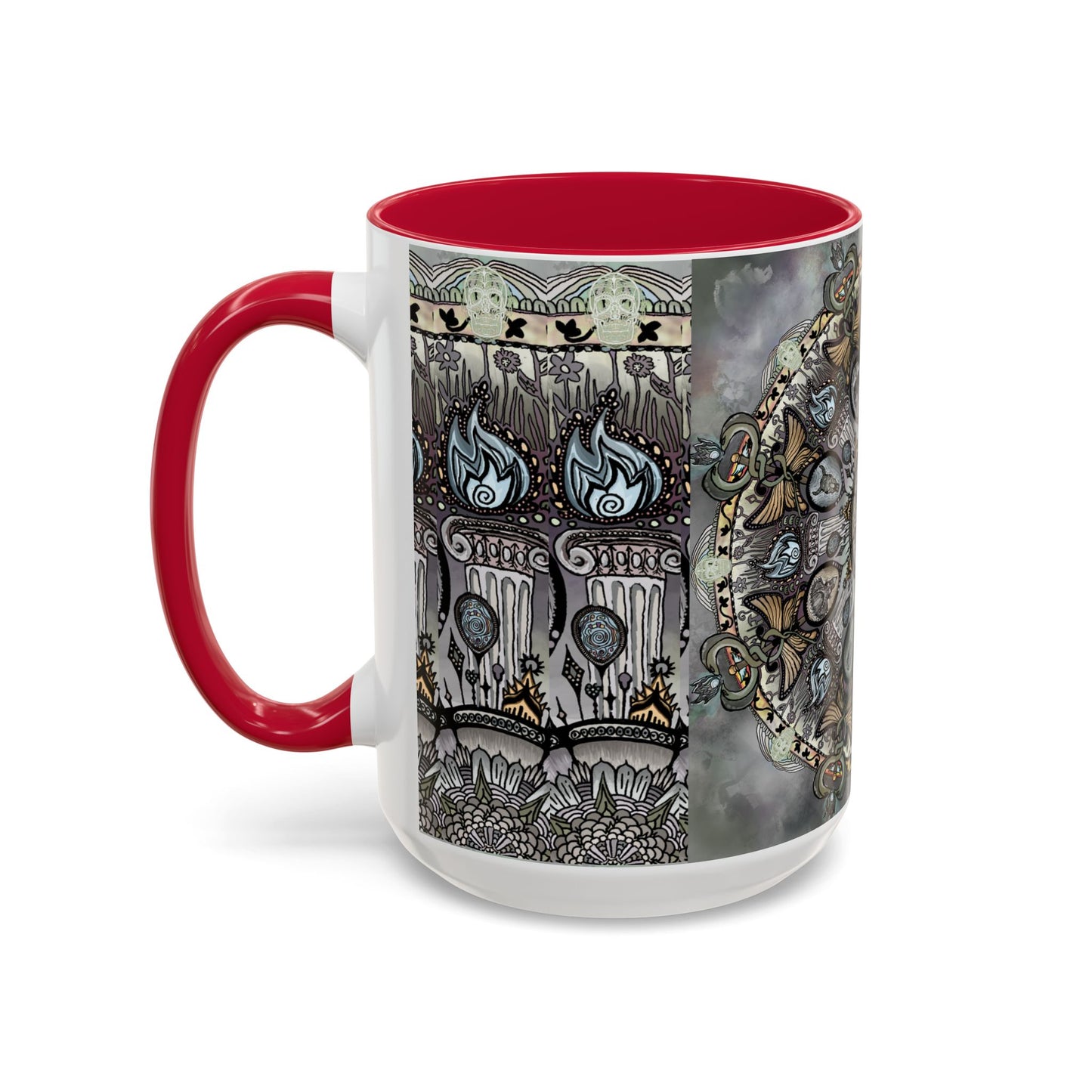 Pacio, Adam - Memento Mori Mandala - Colorful Accent Mugs