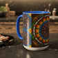 Pacio, Adam - Emerald Arrows Mandala - Colorful Accent Mugs