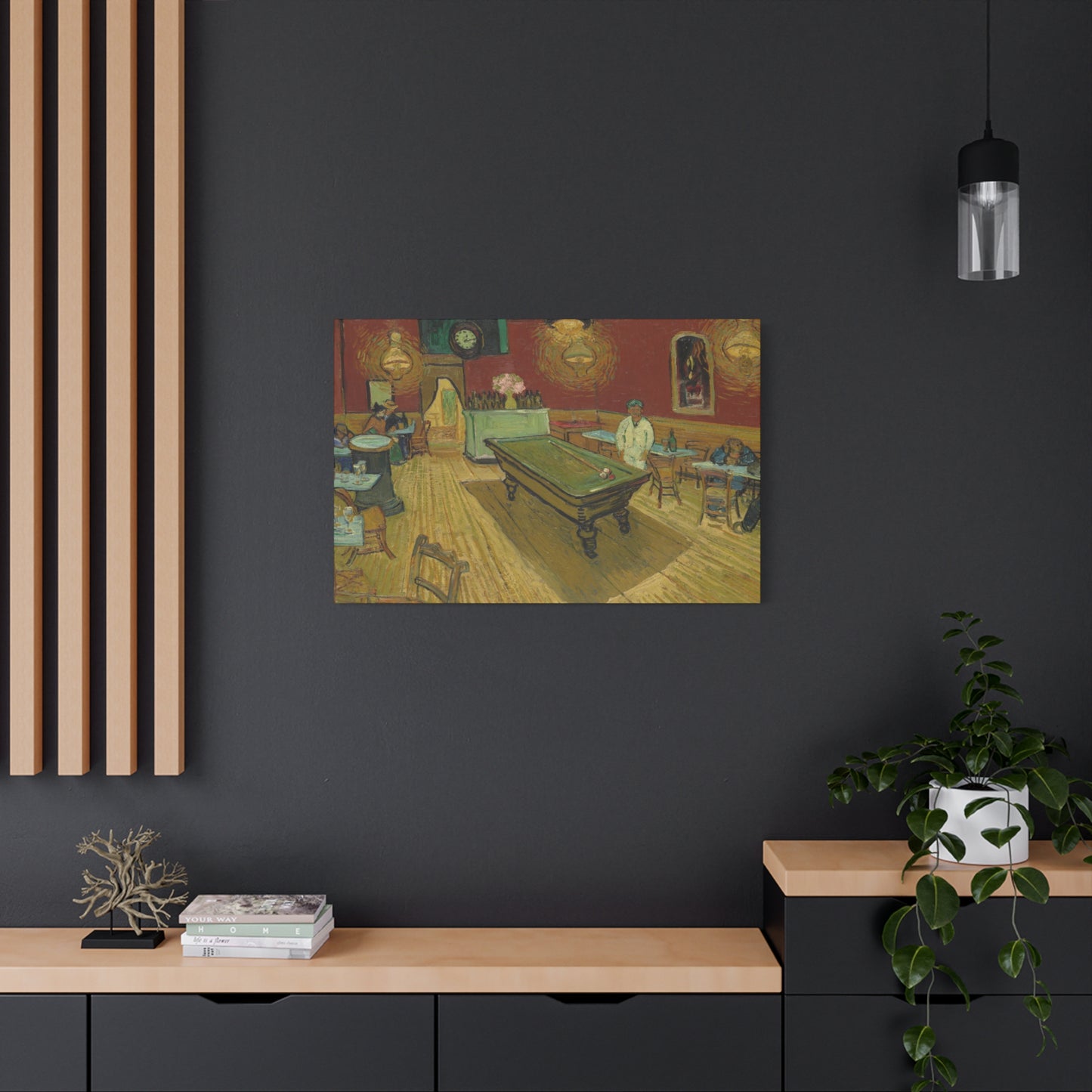 Van Gogh, Vincent - The Night Cafe (1888) - Canvas Block, unframed
